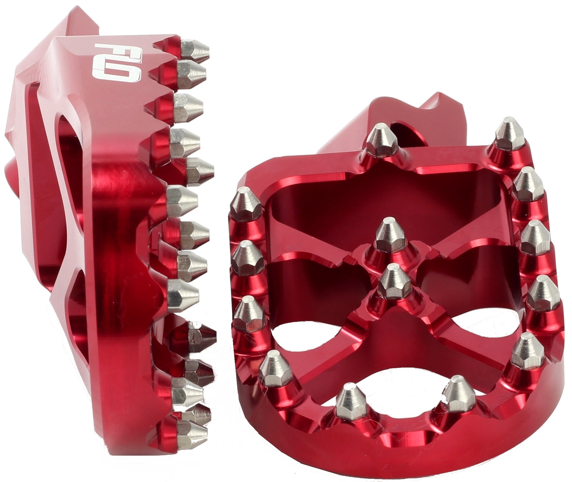 Pro Series Foot Pegs Red - For Most 2002+ KX/KXF - Click Image to Close