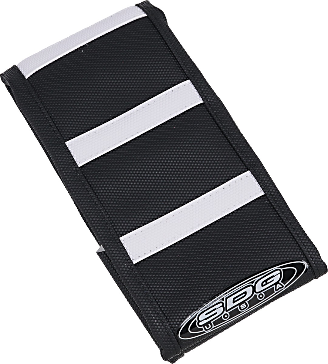 6-Rib Water Resistant Seat Cover Black/White - For 17-18 Honda CRF450R/X - Click Image to Close