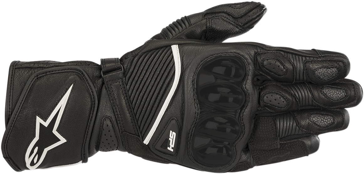 SP-1 V2 Leather Motorcycle Gloves Black 3X-Large - Click Image to Close