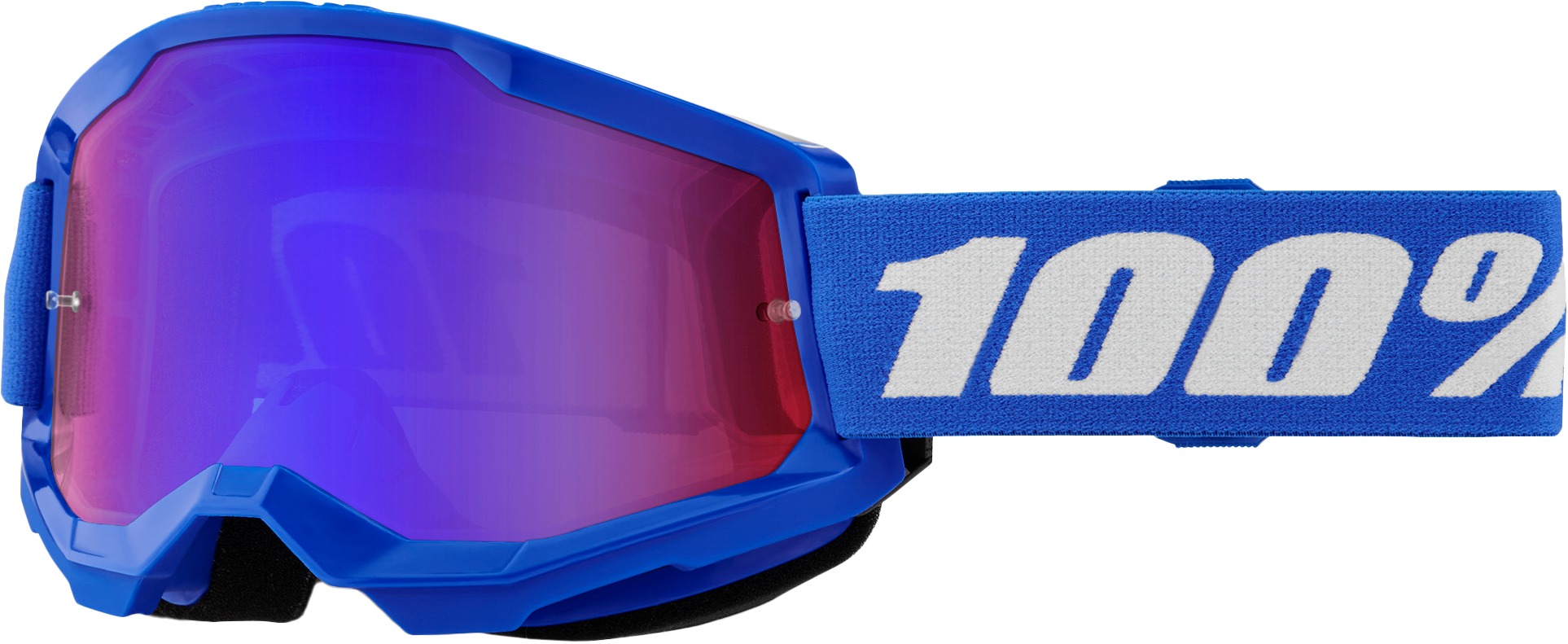 Strata 2 Blue Goggles - Red Mirror Lens - Click Image to Close