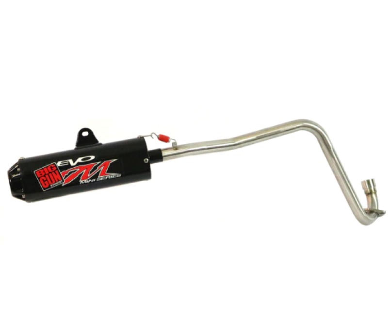 03-23 Kawasaki KLX 110/KLX 110L Evo M Series Black Out Full System Exhaust - Click Image to Close