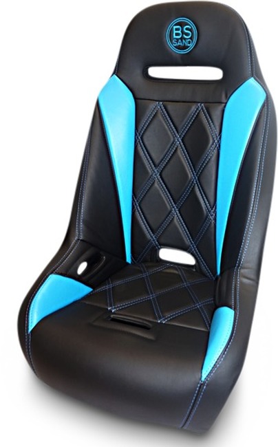 Extreme Diamond Solo Seat Black/Blue - For 17-18 Can-Am Maverick X3 Turbo R - Click Image to Close