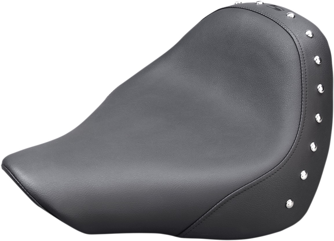 Renegade Studded Solo Seat Low/Wide Gel - For 18-21 Harley FLFB FatBoy - Click Image to Close