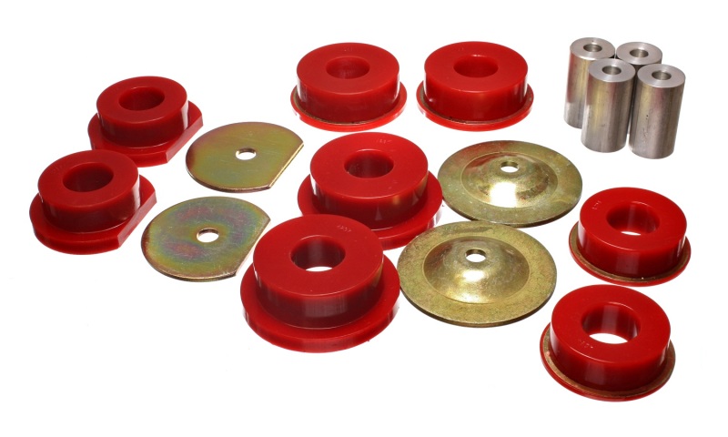 Red Rear Subframe Bushings - For Dodge 08-10 Challenger/ 07-10 Charger/05-08 Magnum RWD - Click Image to Close