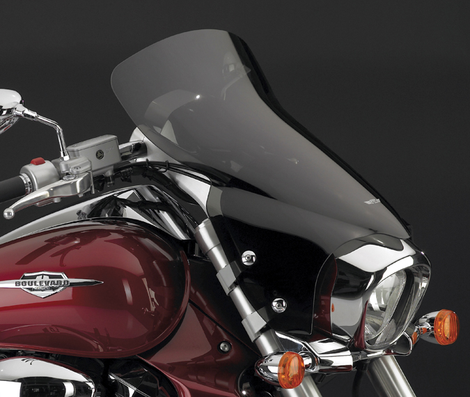 VStream Windshield Dark Smoke - For 06-17 Suzuki Boulevard - Click Image to Close