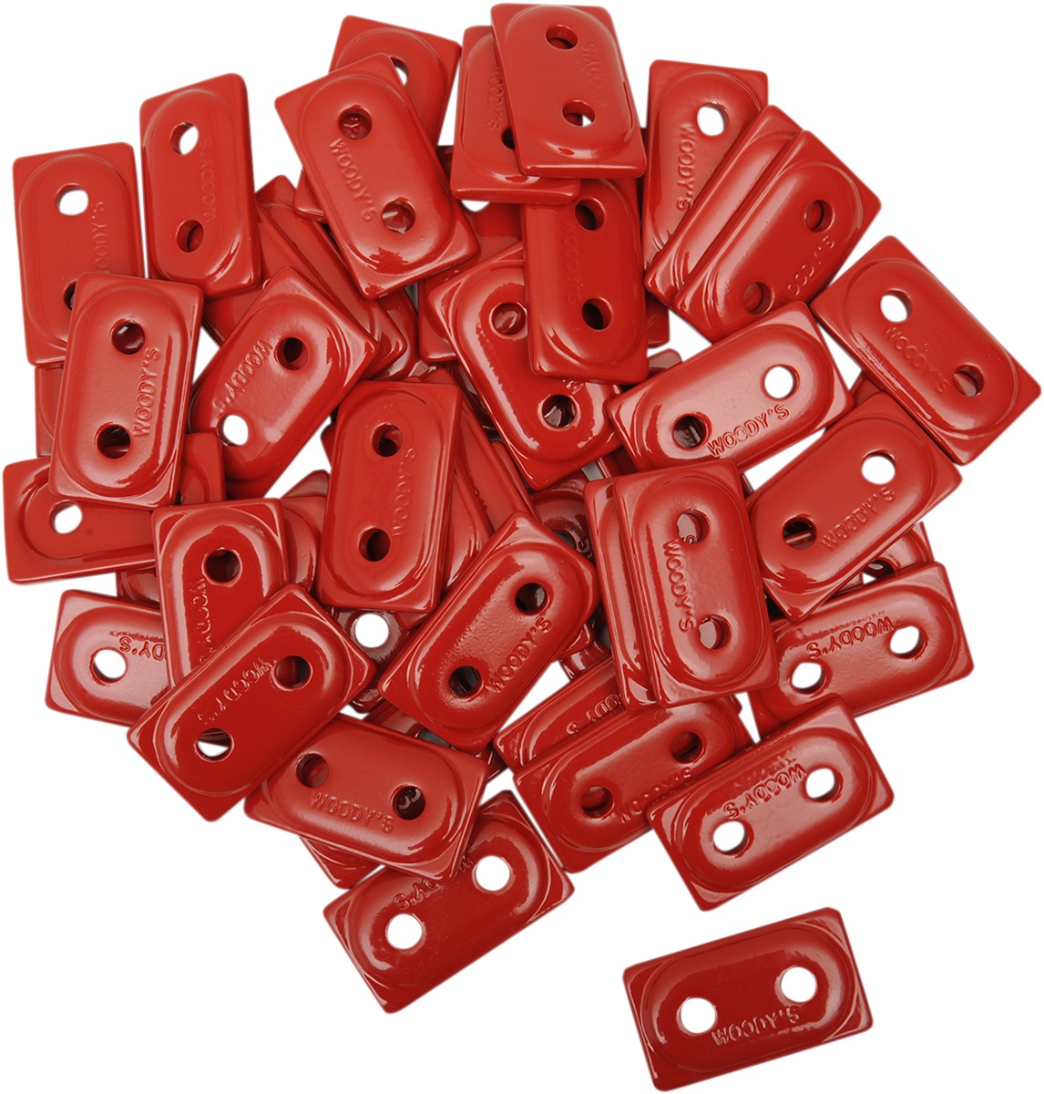 Double Digger Support Plates - Dger Suprt Plts Dbl 48Pk Red - Click Image to Close