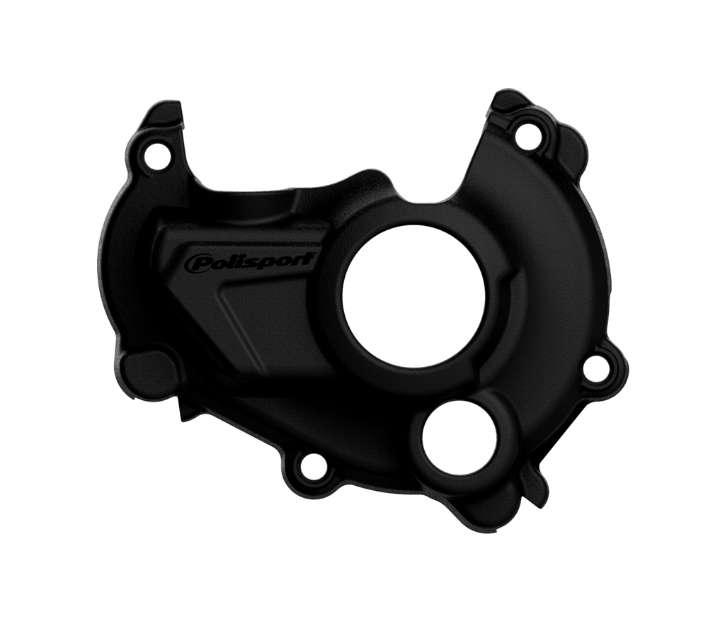 Black Ignition Cover Protector - For 14-18 Yamaha YZ250F - Click Image to Close