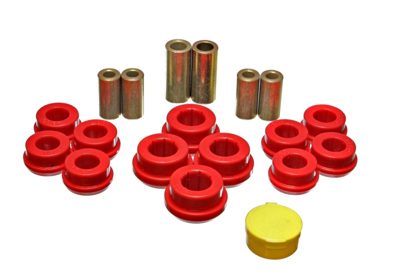 92-01 Honda Prelude Red Rear Control Arm Bushing Set - Click Image to Close