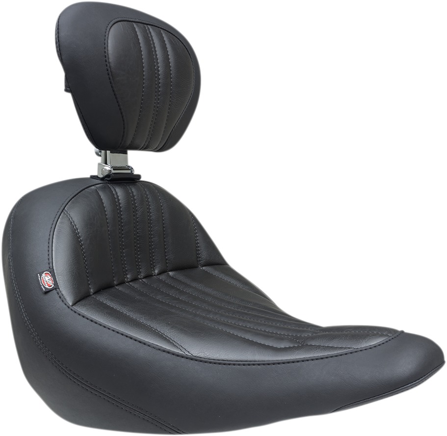 Dagger Vinyl Solo Seat w/Backrest - For 18-19 HD FLSB FXLR - Click Image to Close