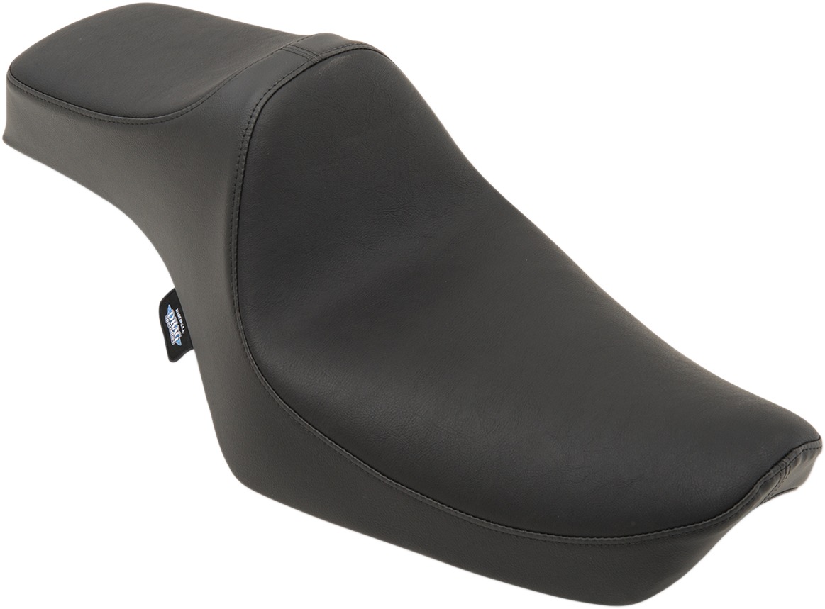 Predator Smooth Vinyl 2-Up Seat Black Foam - For 82-03 Harley XL - Click Image to Close