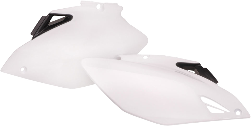 Side Panels - White - For 05-09 Yamaha YZ250F 06-09 YZ450F - Click Image to Close