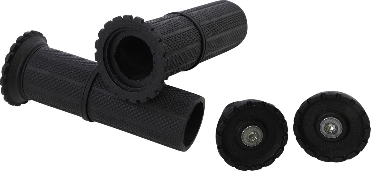 Riot Universal Grips 1in Satin Black - Click Image to Close