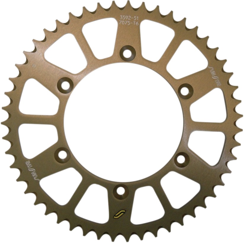 Works Triplestar Aluminum Rear Sprocket 48T - For 83-20 Yam Hon - Click Image to Close