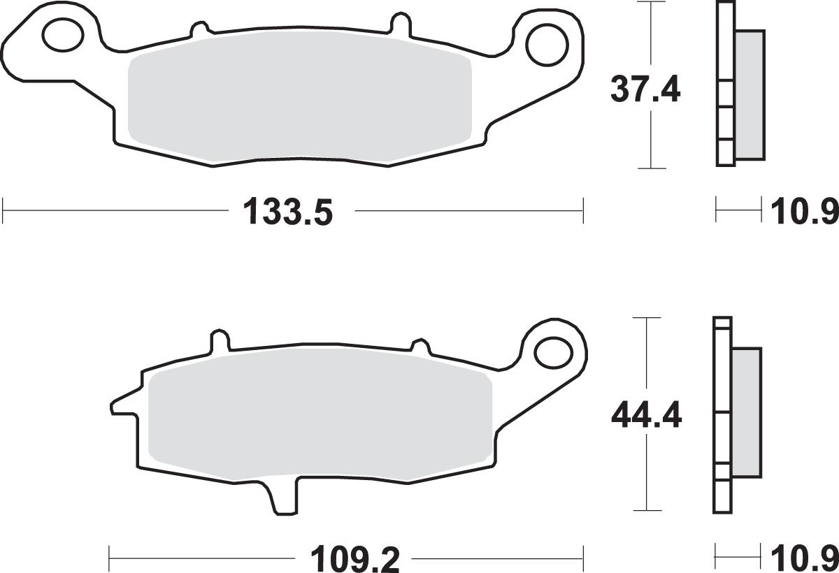 Sintered Brake Pads - 886Ls Sint Brake Pads Sbs - Click Image to Close