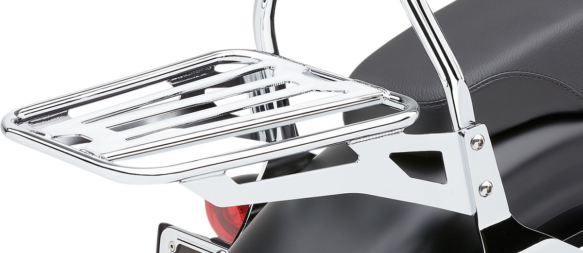 Detachable Backrest Bolt-On Luggage Rack - Sissy Bar Luggage Rack Tube - Click Image to Close