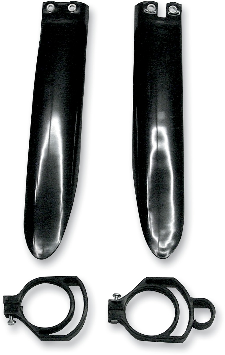 Fork Slider Protectors for Kawasaki - Lower Fork Slider Blk - Click Image to Close