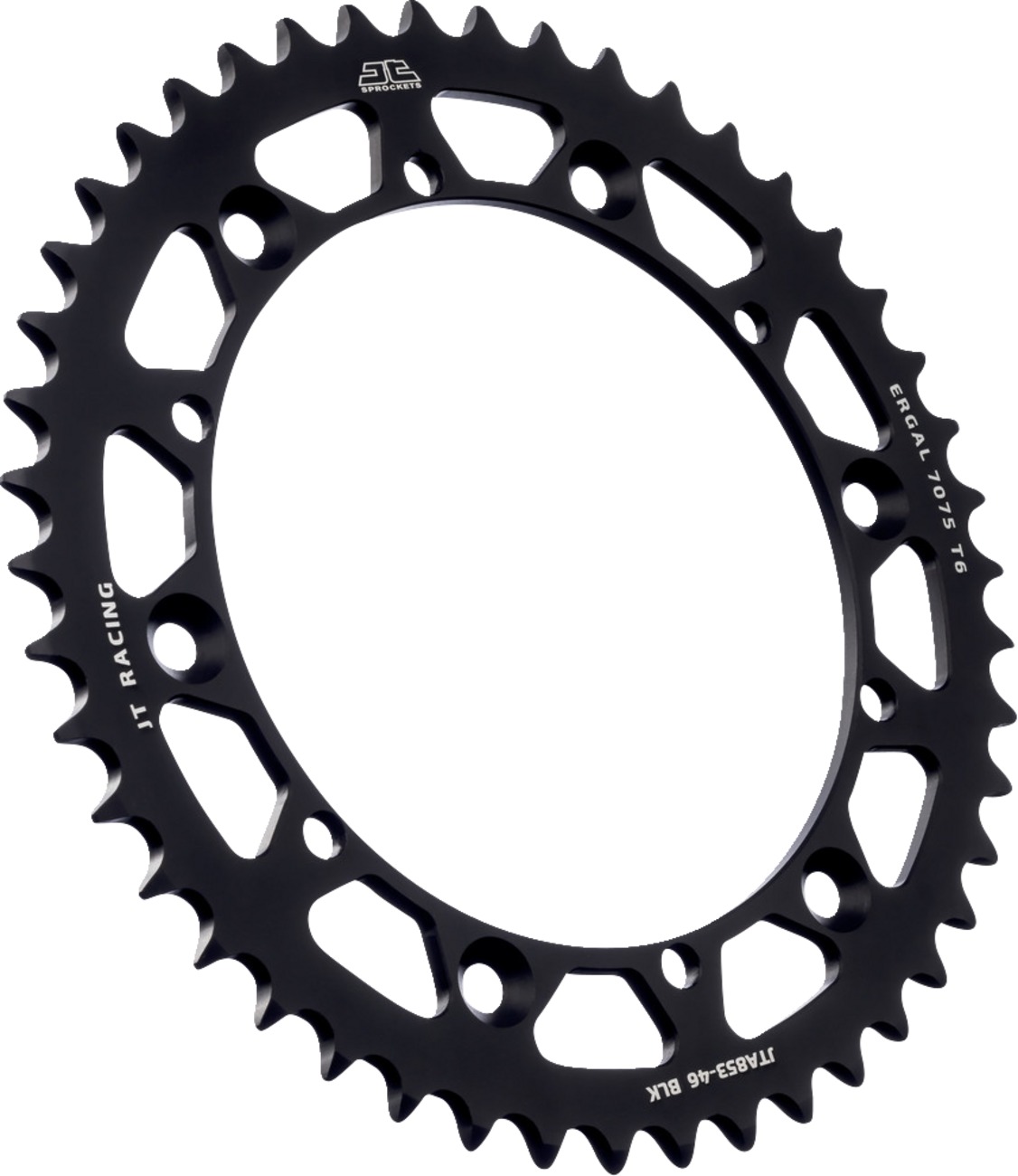 Black Aluminum Rear Sprocket - 46 Teeth 520 Pitch - Click Image to Close