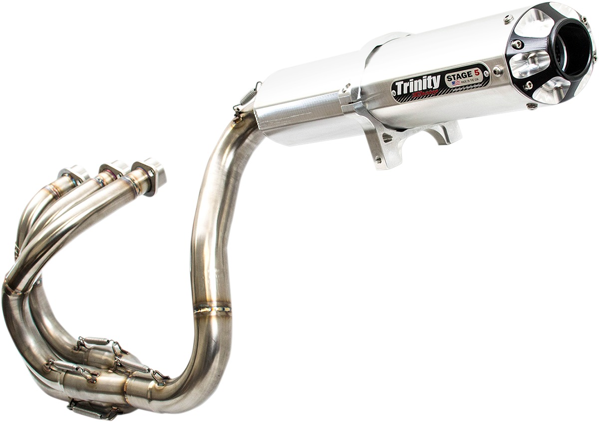 Stage 5 Full Exhaust - Brushed Muffler - For 16-21 Yamaha YXZ1000R - Click Image to Close