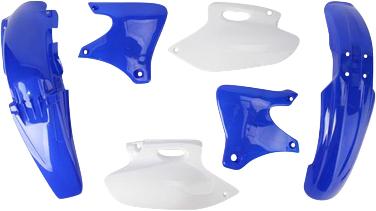 Blue/White Original 02 Complete Plastic Kit - For 00-02 Yamaha YZ250F YZ426F - Click Image to Close