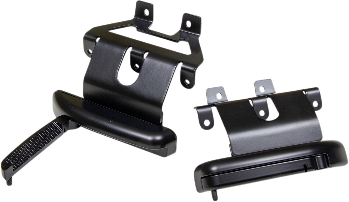 Flip-Out Aero Adjustable Highway Bar Footpegs w/Mount - Black - GoldWing - Click Image to Close