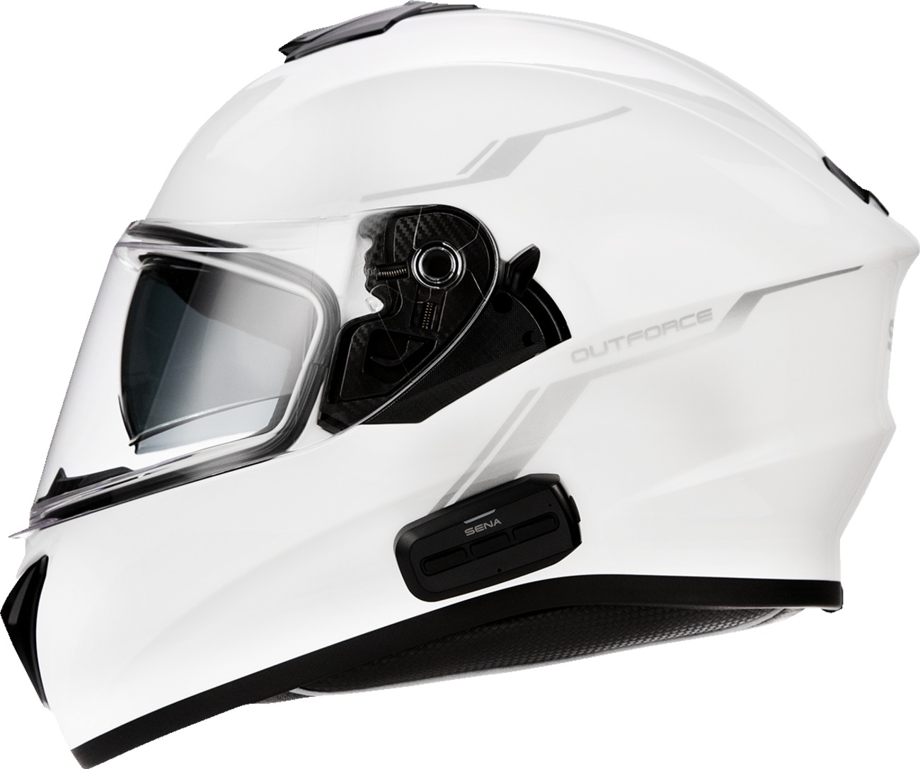 OutForce Bluetooth Helmet - Outforce Bt Hlmt Md Wht - Click Image to Close