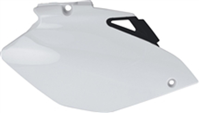 Plastic Side Number Plate - White - For 06-09 YZ250F YZ450F - Click Image to Close