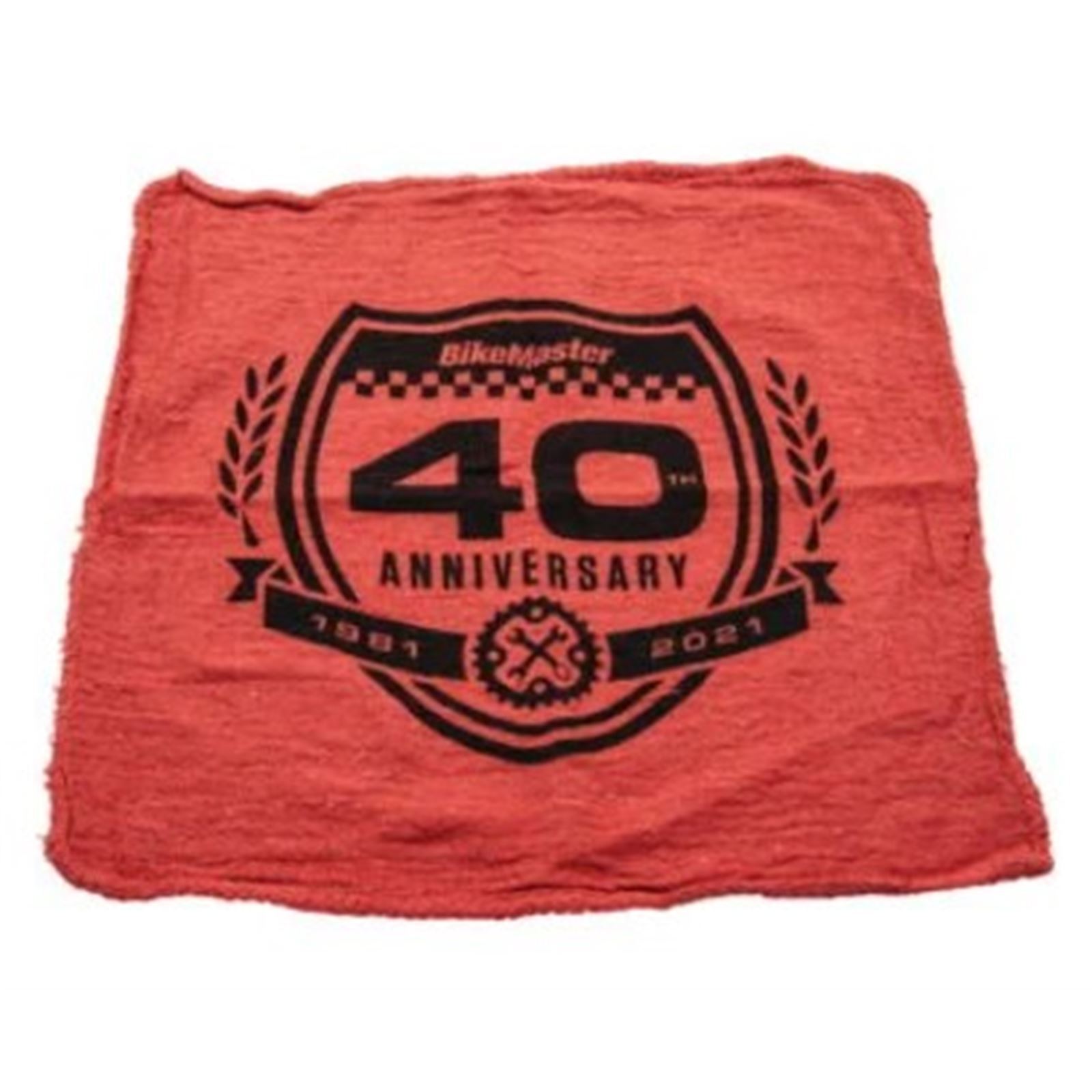 BikeMaster 40th Anniversary Shop Towel - Click Image to Close