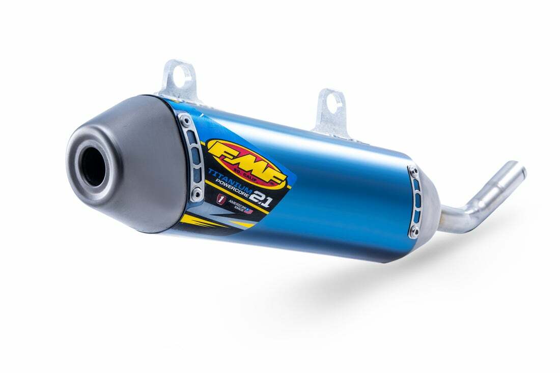 Titanium 2.1 Slip On Exhaust Silencer - For 22-24 Yamaha YZ125 - Click Image to Close