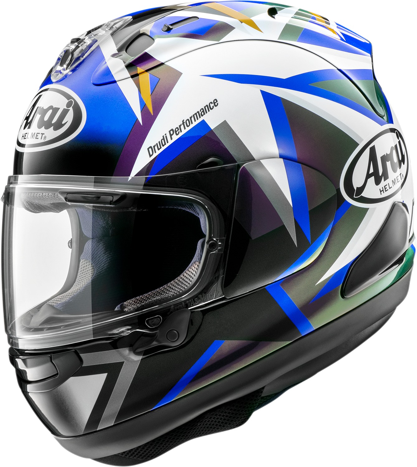 Arai Corsair-X Vinales-5 Helmet XS Black/Blue/White - Premium full-face helmet in XS size. - Click Image to Close