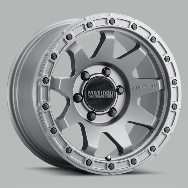 MR317 17x8.5 0mm Offset 6x5.5 106.25mm CB Matte Titanium Wheel - Click Image to Close