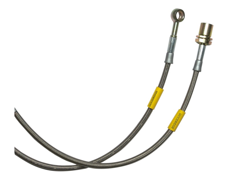 98-00 Ford Contour w/ ABS / 98-02 Mercury Cougar Rear Disc SS Brake Lines - Click Image to Close