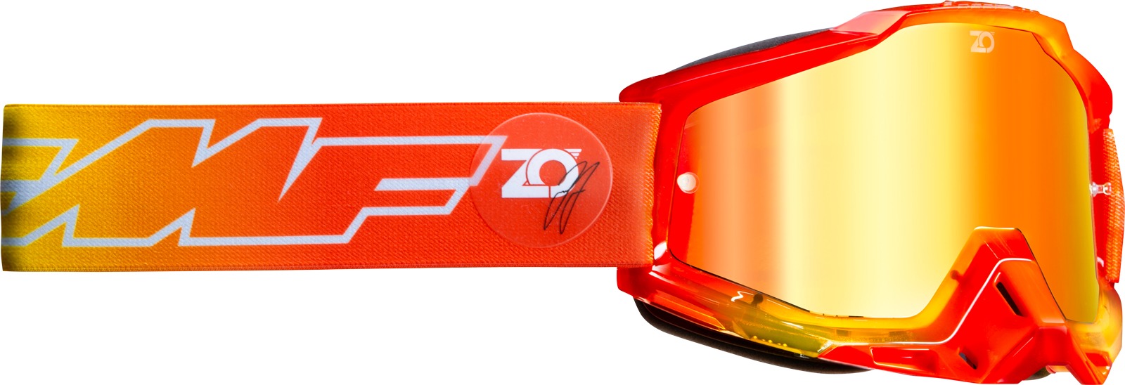 FMF PowerBomb Goggles - Osborne - Red Mirror Lens - Mirrored lens off-road goggles - Click Image to Close