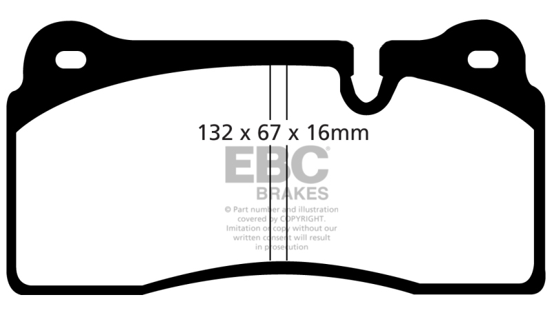 Redstuff Rear Brake Pads - For 08-17 Audi R8 / 04-14 Lamborghini Gallardo - Click Image to Close