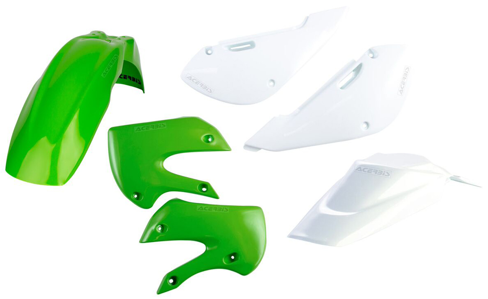 Green Plastic Kit - For 02-09 Kawasaki KLX110 00-20 KX65 - Click Image to Close