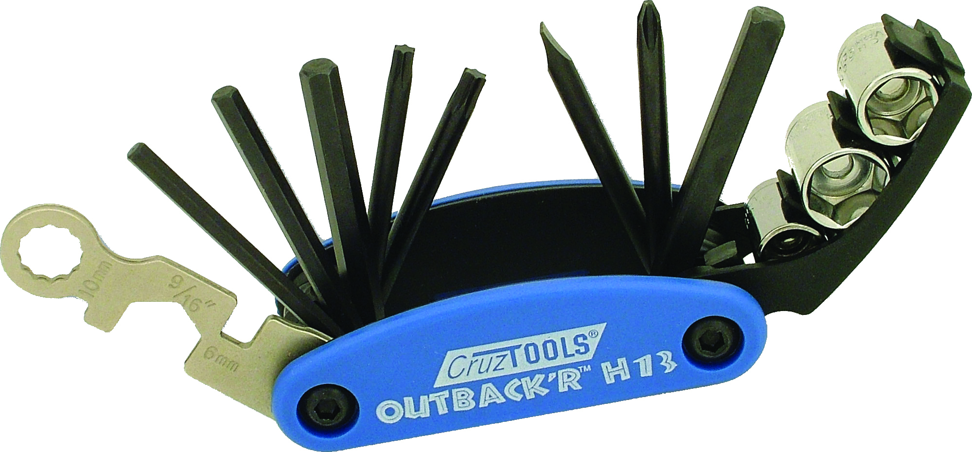 Outback'r H13 Folding Tool For Harleys - 3.5" Long Pocket Multi-Tool W/ Torx - Click Image to Close