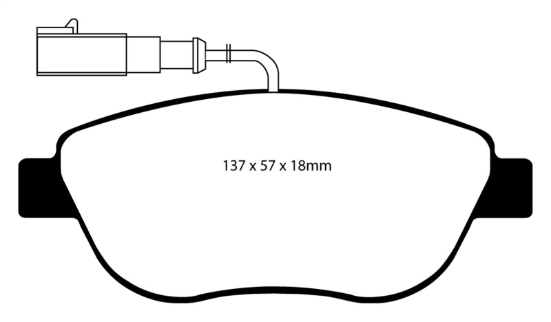 Greenstuff Front Brake Pads - For 12+ Fiat 500 1.4 Turbo Abarth - Click Image to Close