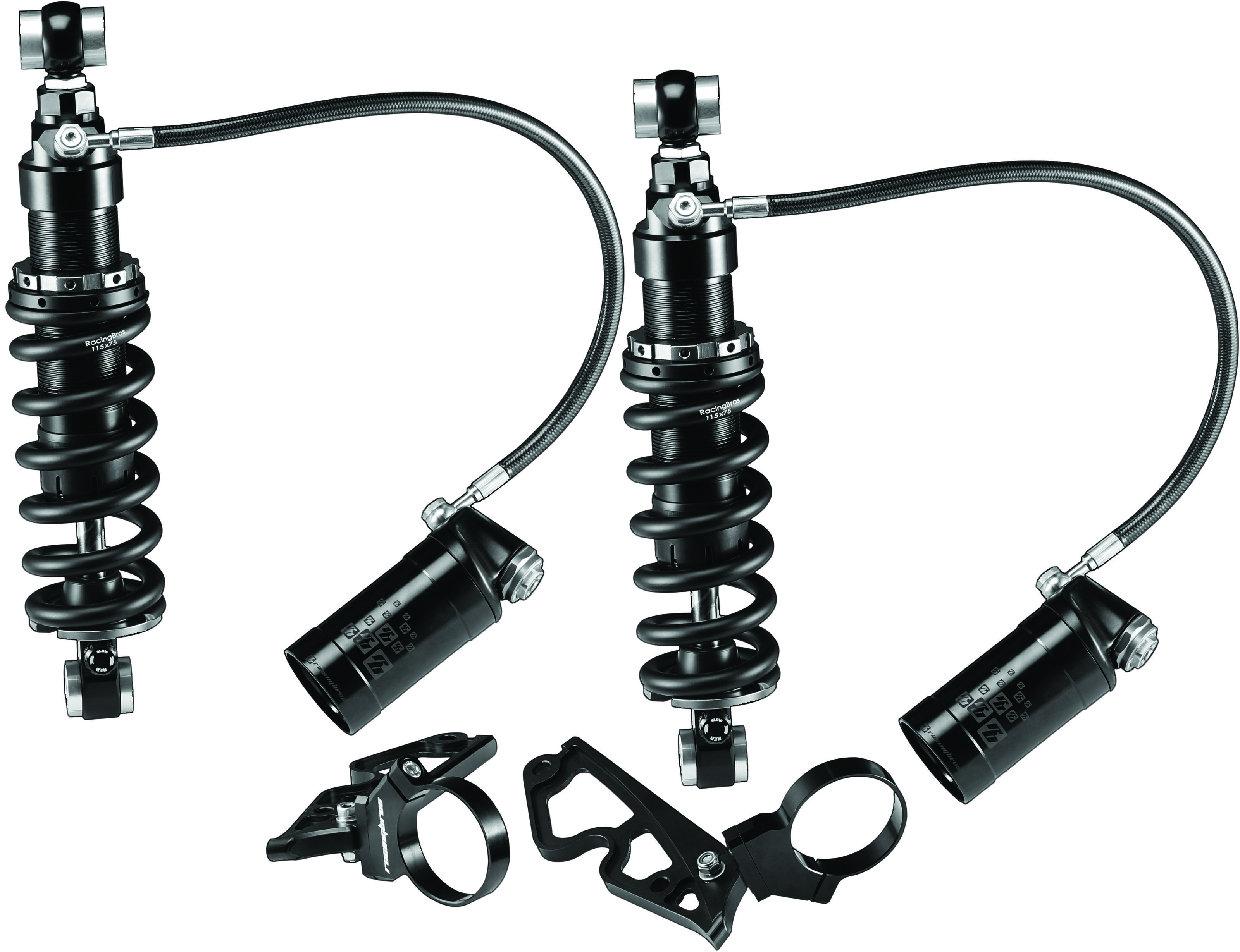 Remote Reservoir HLR Shocks 13" HVY - For 09-20 HD Touring - Click Image to Close