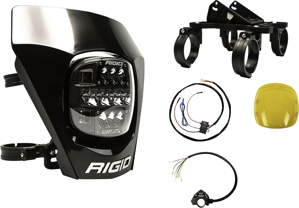 Adapt XE Extreme LED Enduro Moto Headlight Kit - Black - Click Image to Close