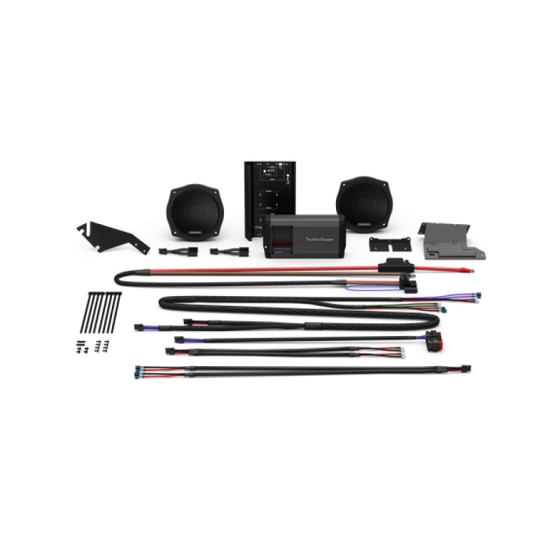 Rockfrod Fosgate 1998-2013 Harley Davidson Street Glide Stage 2 Audio Kit - Click Image to Close