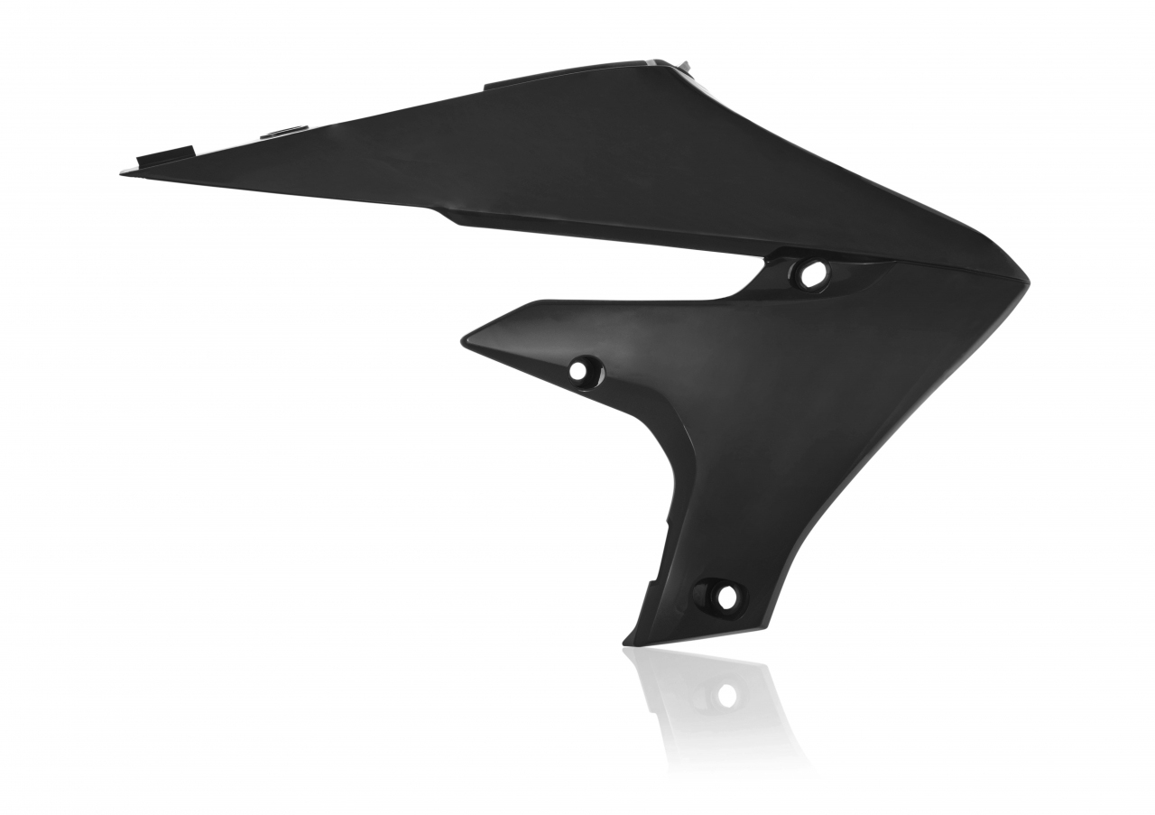 Radiator Shrouds - Black - For 2018 Yamaha YZ450F - Click Image to Close