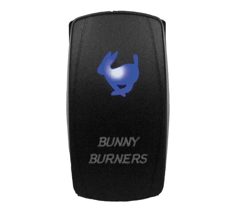 Racing Lighted Switch Bunny Burner On/Off Blue - Click Image to Close