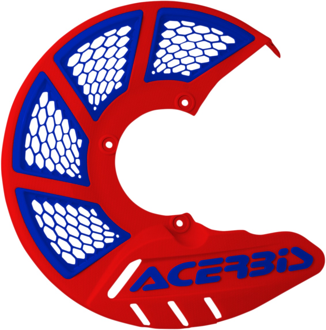 X-Brake Vented Disc Cover - Disc Cvr X-Brk Vented Red/Blu - Click Image to Close