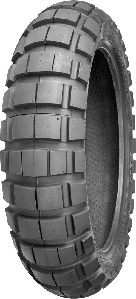 150/80B16 E805 Adventure Trail Rear Tire - 77H Reinforced Bias TL - Click Image to Close