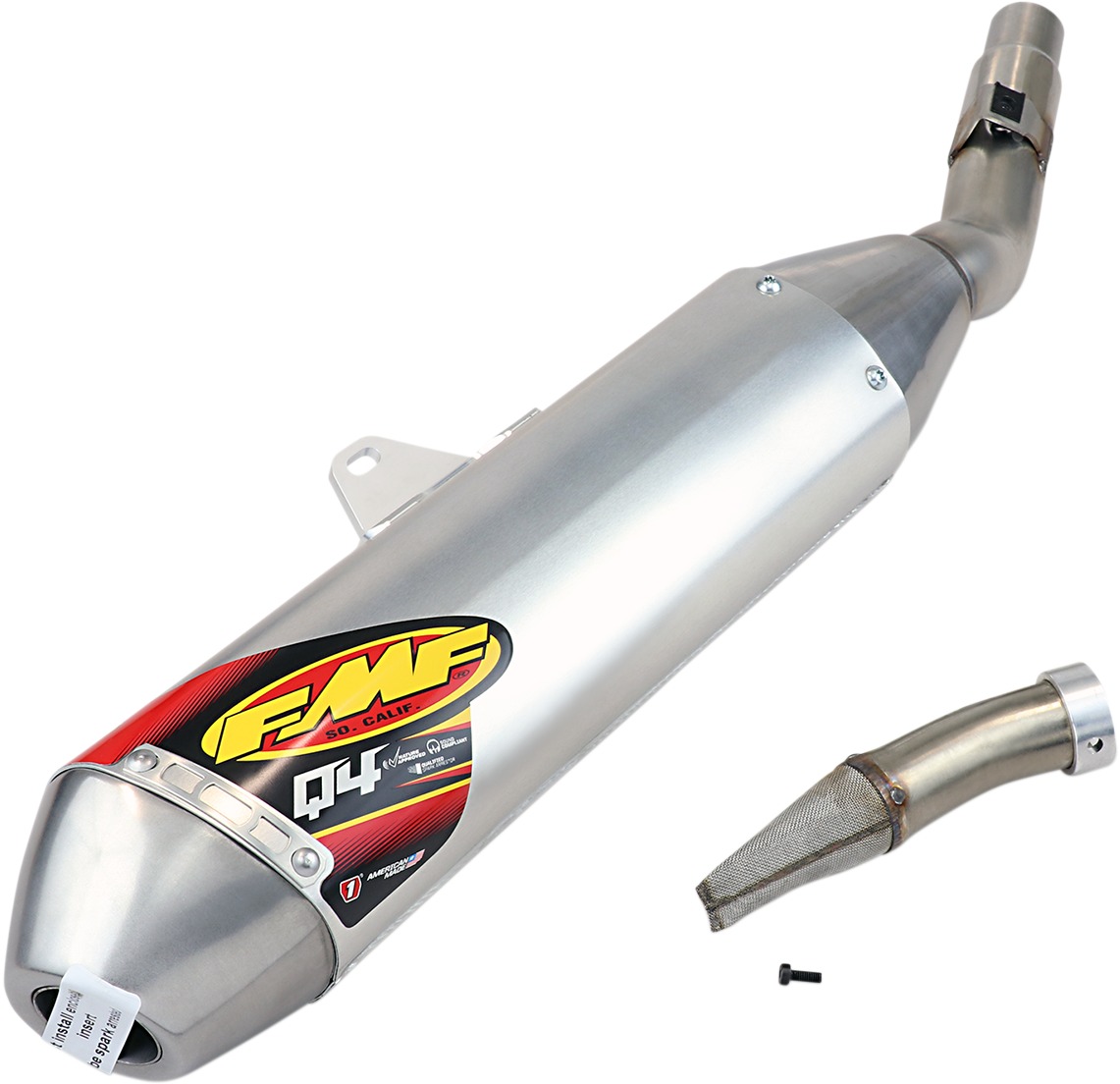 Q4 Hex Slip On Exhaust - For 05-17 Honda CRF450X - Click Image to Close