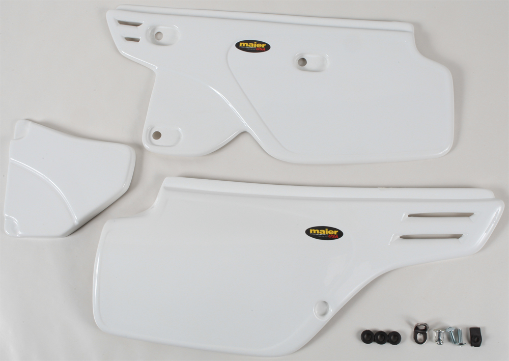 Replica Side Panels - White - Fits Many Honda XR600R XR350R XR250R - Click Image to Close