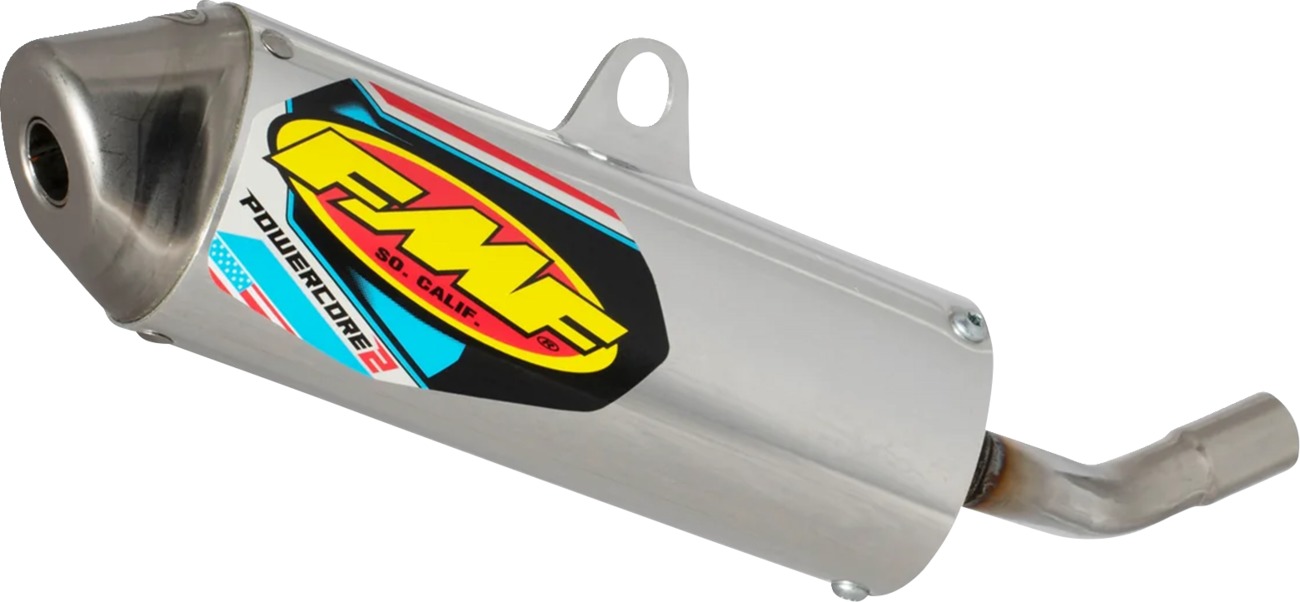 PowerCore 2 Slip On Silencer Exhaust - For 88-04 Kawasaki KX500 - Click Image to Close