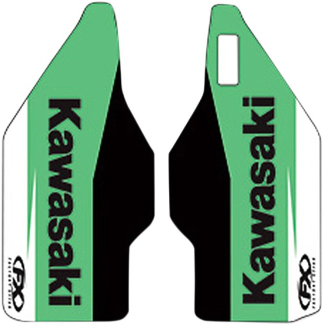 Lower Fork Guard Graphics - Fits 14-21 KX100, 14-24 KX85 - Click Image to Close