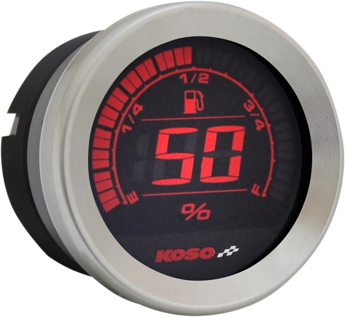 Silver HD-02 Series Gauge - Hd-02 2" Fuel Meter, Silver - Click Image to Close