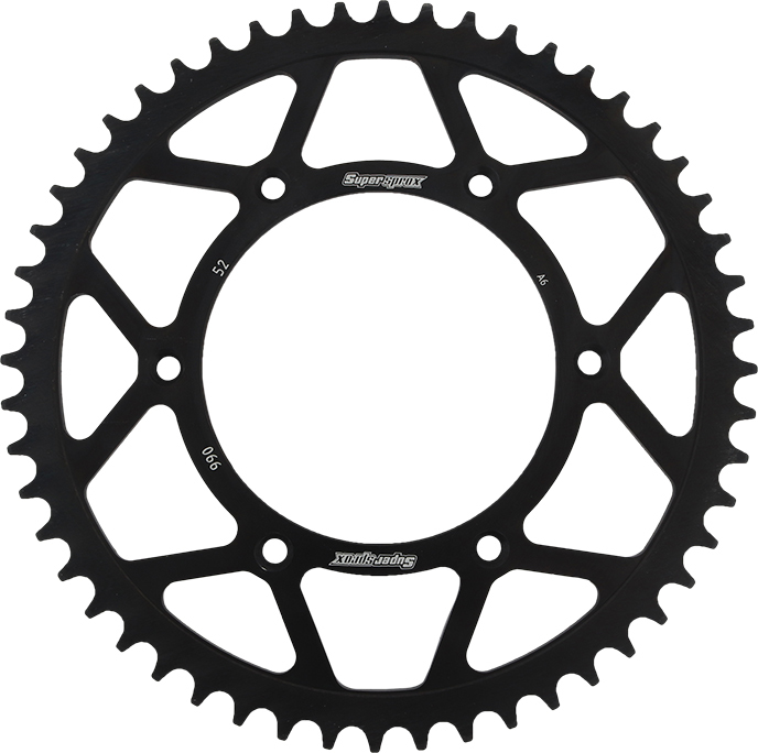 Rear Steel Sprocket 52T - Black - For 93-20 Husqvarna KTM Husaberg - Click Image to Close