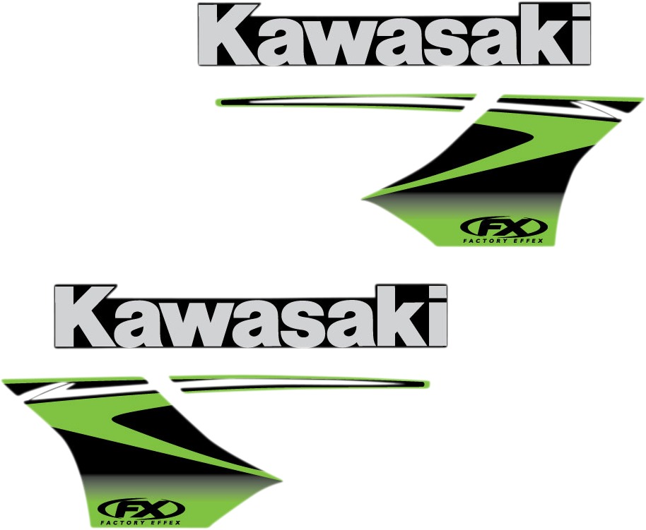 Factory Look Tank / Shroud Graphics - 2010 Style - For KX250F KX450F - Click Image to Close